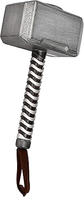 Marvel Avengers Ruby Hammer costume accessory: Endgame Mjolnir.. DIAYTAR NIGERIA: Your partner in affordable online shopping with dependable delivery within 8 days.