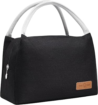 Isolated lunch bags seen for women and men, mini lunch bag, isothermal tote bag for work, picnic, travel (black).. Shop without limits at DIAYTAR NIGERIA and receive your purchases at budget prices within the week.