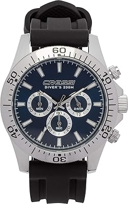 Nerius sports watch with analog quartz movement, waterproof up to 200 meters deep with Cressi chronograph.. Your complete retail destination, DIAYTAR NIGERIA combines extensive variety with prompt delivery.