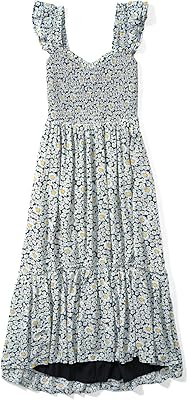Flooring sleeve mid-length dress decorated with flowers.. DIAYTAR NIGERIA puts thousands of products at your fingertips with affordable prices and delivery within a week.