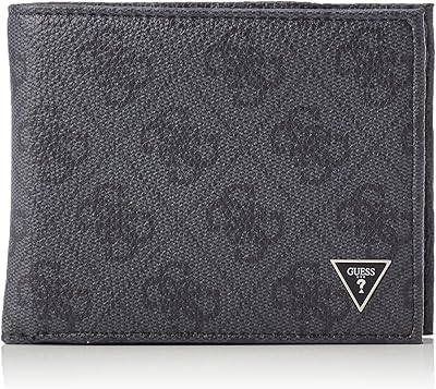 Flat smart wallet with two parts for men, black, one waist, black, black, wallets.. DIAYTAR NIGERIA: Empowering Nigerians with access to affordable products delivered within 8 days.