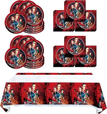 Party supplies, Stranger birthday party banner kits for Decorations on the Birthday Theme Stranger Things For Boys and Girls, 20 Plates, 20 Tables, 1 Set De Table.. DIAYTAR NIGERIA brings the nation's largest product catalog to your doorstep at prices you'll appreciate.