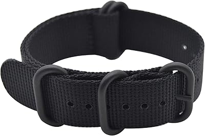 Artistic style watch strap with ballistic nylon bracelet and high quality black loop (Mate finish loop).. Everything you want, delivered fast — DIAYTAR Nigeria does it better.