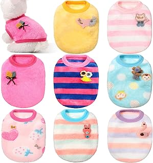 8 pieces in pet clothes for pets, soft and hot t-shirt for rabbits, kittens, puppies, chihuahua, animals (size L).. DIAYTAR NIGERIA: Where shopping dreams come true with budget-friendly prices and nationwide shipping.