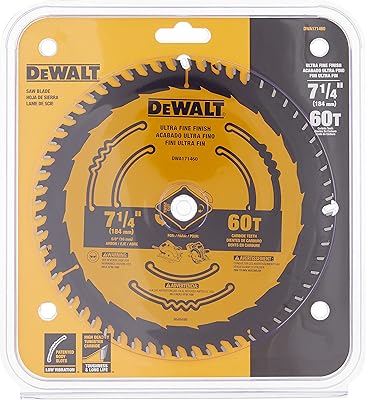 Dewalt 60 teeth circular saw blade, size 7-1/4 inch dwa171460.. Shop with purpose at DIAYTAR NIGERIA and receive your purchases at unbeatable prices within the week.