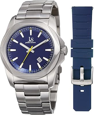 Men's quartz watch Joshua & Sons, analog display and stainless steel bracelet JX108BU-BX, Blue on silver, bracelet.. Nigeria's e-commerce leader delivers unmatched variety and value to your doorstep in just 5-8 days.