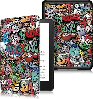 Robust case with automatic standby/awakening function for Kindle 11th generation 2022 by Ymeco (is not suitable for Kindle Paperwhite, Kindle Oasis or Kindle 2019) (Graffiti).. DIAYTAR NIGERIA makes quality accessible with our extensive catalog and competitive delivery rates.
