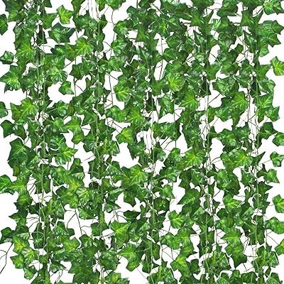 Set of 12 artificial vines for decoration of artificial ivy crown room with pliers.. DIAYTAR NIGERIA bridges the gap between desire and affordability with nationwide delivery in under 8 days.