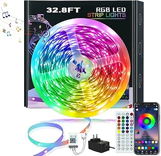 10m LED LED strip Peng General 5050 RGB LED Smart Music Sync LED strips with changing color with LED lights remote for bedroom, bedroom, TV, party.. Shop confidently with DIAYTAR NIGERIA's vast product range and budget-friendly nationwide shipping.