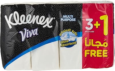 Kleenex kitchen towel, multi-uses, 2 thicknesses, (90 sheets x 4 rollers) x 6.. Your digital shopping ally, DIAYTAR NIGERIA offers extensive selection with budget-friendly delivery.