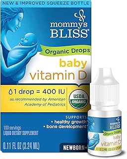Vitamin D Mommy's Bliss, organic drops, newborn, 0.11 FL OZ 3.24 OZ.. Join millions of satisfied shoppers using DIAYTAR Nigeria every day.