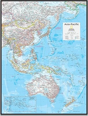 National Geographic: Asia -Pacific wall card - 20 x 26 inches - rolled paper.. Your everyday shopping destination, DIAYTAR NIGERIA offers quality and value delivered within days.