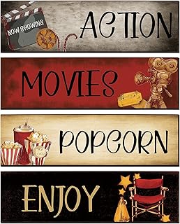 4 wooden pieces home film decor for popcorn.. DIAYTAR NIGERIA: Where shopping meets satisfaction with affordable prices and reliable 5-8 day shipping.