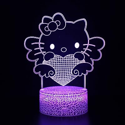 LED 3D Night Office Lamp 16 Colors Hollo Kitty 5 Optical Illusion.. Affordable convenience is here — shop DIAYTAR Nigeria today.