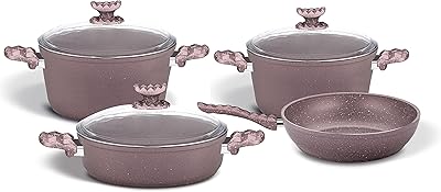 Home Maker Granite Kitchen Battery 7 Pieces - Rose Gold.. Embrace the convenience of DIAYTAR NIGERIA with thousands of products at your fingertips, delivered nationwide.