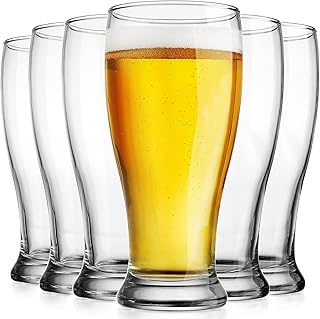 Quality pilsner beer glasses 19.25 oz, set of 6 pint by Glaver's, European glass cups with a unique design. For cocktails, beer, sodas, juices, drinks, wheat, ideal gift for men... Join the movement — fast, affordable shopping only at DIAYTAR Nigeria.