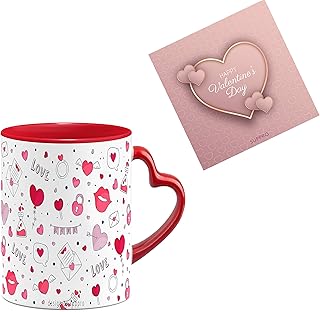 Double gift cup for Valentine's Day with wishes card and small.. DIAYTAR Nigeria: Where affordability meets speed and quality.