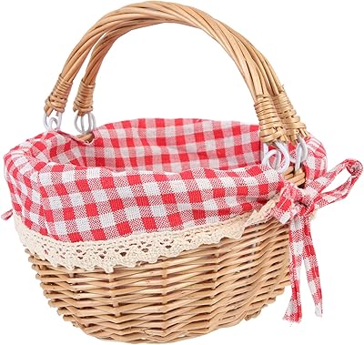 Capelock wicker picnic basket with handles: picnic basket in natural willow for hand for Easter, collect Easter eggs, candies, toys and a wedding.. Say goodbye to long wait times — DIAYTAR Nigeria ships in just 5–8 days!