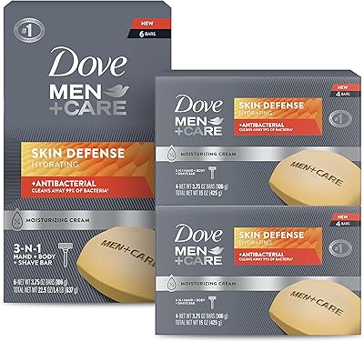 Dove Men+Care soap bar for smooth and hydrated skin care The skin defense effectively eliminates bacteria while nourishing your 3.75 ounce skin (14 pack).. DIAYTAR NIGERIA: Making online shopping accessible to all Nigerians with our affordable platform.