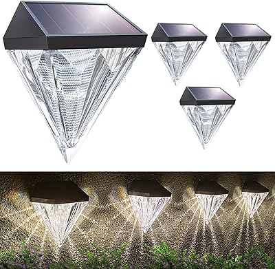 Set of waterproof outdoor solar lamps for garden, aisle and terrace, 4 hot white rooms [energy class A +++].. DIAYTAR NIGERIA: Revolutionizing how Nigerians shop with affordable prices and prompt delivery services.