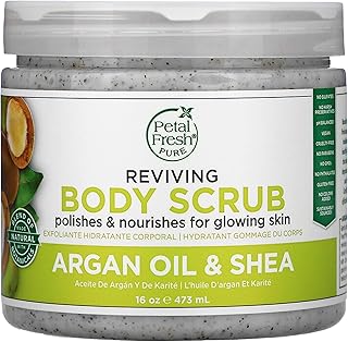 Petal Fresh body scrub with extracts from argan and shea, 16 oz: 42302.. Shop with purpose at DIAYTAR NIGERIA, where your money goes further and delivery is always prompt.