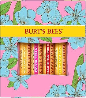 BURT's Bees lip balm gift box, beeswax, strawberry, tropical pineapple, dragon fruit lemon, in full flowering, 4x4.25 g.. Discover shopping simplified with DIAYTAR NIGERIA's comprehensive platform and reliable 5-8 day shipping.