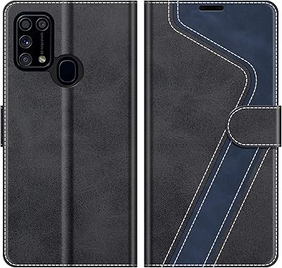 MOBISAFE SAMSUNG GALAXY M31 hull, Samsung Galaxy M31 shell, Foldable protective shell for Samsung Galaxy M31, Black/Dark Blue.. DIAYTAR NIGERIA: Creating access to affordable products for every Nigerian with our swift delivery service.