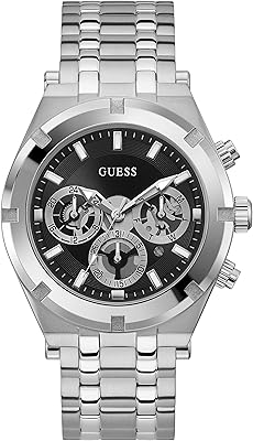 Guess Us silver multifunction watch for men, a.. DIAYTAR Nigeria: Your one-stop online shop with unbeatable prices and nationwide delivery in under 8 days.