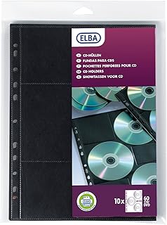 Pack of 10 CD and DVD ELBA 6 CD Etuis by A4 Polypropylene A4 Black Pocket.. Your complete e-commerce destination, DIAYTAR NIGERIA combines variety with budget-friendly nationwide shipping.