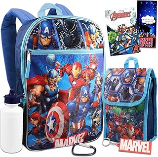 Marvel Avengers school backpack set ~ 8-piece pack with 16 "superhero school bags, lunch box, water bottle, stickers and more | Avengers for children's school supplies.. Experience the DIAYTAR difference with our vast product selection and delivery within 5-8 days.