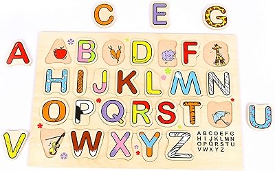 Edu fun what's aid my english alphabet puzzle, 14" x 10" x 1,22".. DIAYTAR NIGERIA combines affordability with convenience, delivering your purchases within 5-8 days.