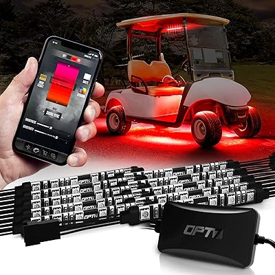 OPT7 will have pro LED lighting kit for golf cart will have bluetooth, 10 rooms | Multicolored neon strips with rocking switch - works with the application - iOS and Android.. DIAYTAR NIGERIA delivers on convenience and affordability with our reliable nationwide shipping.