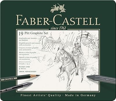 Faber-Castell Beat Graphite Set 19 Pieces in a flat metal box.. Embrace a new era of online shopping with DIAYTAR NIGERIA's extensive range and budget-friendly prices.