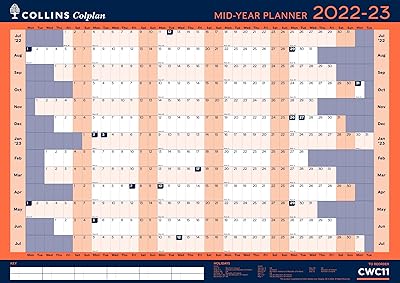 Collins A1 wall table by colplan academic calendar of mid-year 2022-23 (CWC11-2223), size A4 (297 x 210).. Experience the power of choice with DIAYTAR NIGERIA's vast catalog and affordable 5-8 day delivery.