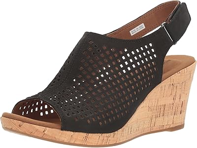 Rockport Briah Perf Rockport sandals for women, black, size 10 m US.. You deserve better shopping — choose DIAYTAR Nigeria today.