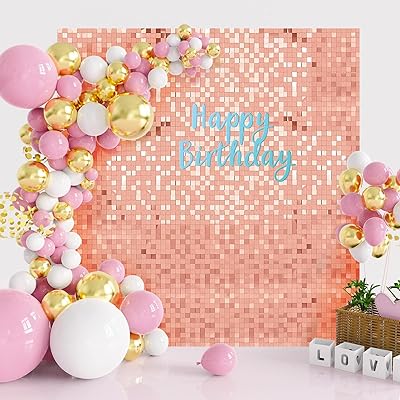 Hyzgb Lot of 24 Murale Murales Scintillant Pink Murale Tobs with Sequets for Event Decoration, Wedding Anniversary, Birthday, Diploma Delivery, Engagement, Christmas holidays.. Unlock a world of affordable products with DIAYTAR NIGERIA's expansive e-commerce platform.