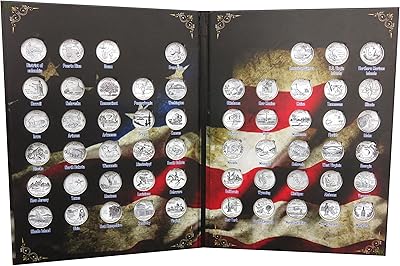 Numart album for Quarter States 25 cents commemorative USA & Territoires.. DIAYTAR NIGERIA brings the market to your fingertips with affordable prices and swift delivery services.