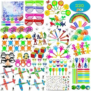 Assortment of 220 -piece toys for children's party gifts, carnival prize and class awards, filler toys for children's birthday party, loose toy treasure box for boys and girls.. DIAYTAR NIGERIA: Where every purchase is affordable and delivery is always within a week.