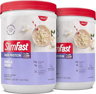 Mixture of replacement of replacement of meals rich in Slim Fast Advanced Nutrition, Vanilla Cream, Powder, 20 g of protein, 30 ml (package of 2).. Your complete retail destination, DIAYTAR NIGERIA combines extensive variety with prompt delivery.