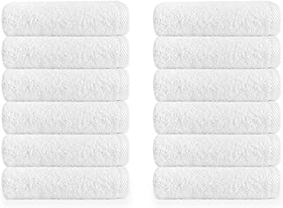 Towels for the face in white cotton Raymond Clark 12 12 x inch white towels Ultra soft Spa Face Bout de S.. DIAYTAR NIGERIA: Your trusted marketplace that combines variety, affordability and reliable shipping.