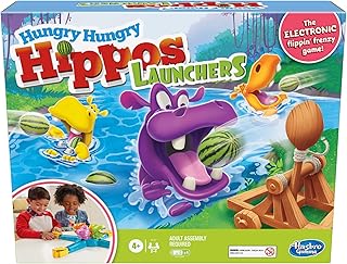 Hasbro Hungry Hippos shooting game for children 4 years and over, preschool electronic game for 2 or 4 players, E9707802 model.. Discover the convenience of DIAYTAR NIGERIA's vast product range delivered affordably in 5-8 days.