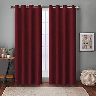 Porte du Porte Queensliving curtains of 7 feet - package of 2, Burgundy.. DIAYTAR NIGERIA redefines convenience with our diverse marketplace and affordable nationwide shipping.