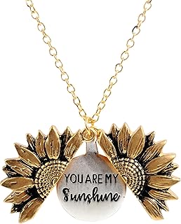 Kastwave Necklace Gravated Pendant Inspirational Medallion Sunflower Jewelry For Women Girlfriend. Birthday, Valentine's Day, catchy, gold, silver, slogan: you are shining.. Nigeria's most diverse e-commerce platform delivers quality and affordability to your doorstep in 5-8 days.