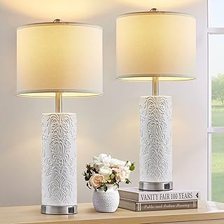 28 "White ceramic table lamps for bedrooms.. DIAYTAR NIGERIA: Your one-stop e-commerce destination with affordable prices and nationwide delivery in 5-8 days.