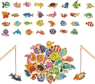 Magnetic fishing game 33 Wooden educational toys with canes.. Shop without boundaries at DIAYTAR NIGERIA, offering extensive variety at prices you'll appreciate.