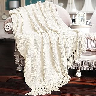 Home Soft Things 60 "x 80" decorative cover knitted in ancient white tweed, super sweet, breathable, comfortable and hot, interior decoration for living room, bedroom, chair, sofa, bed.. DIAYTAR NIGERIA makes quality accessible with our diverse product range and dependable delivery service.