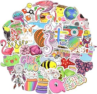 Waterproof stickers for girls Visco water bottles Hydro flask sticker package of 100 cute stickers for water bottles.. DIAYTAR NIGERIA delivers more than products - we deliver affordable shopping satisfaction nationwide.