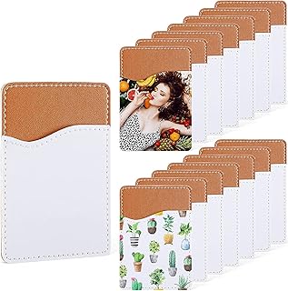 Empty leather portfolio PU Delfino, PU leather carriers, mobile card pocket, credit card identity holder, wallet pocket with adhesive stickers for HTV DIY (10 pieces).. Shop confidently with DIAYTAR NIGERIA, offering affordable prices and reliable delivery within a week.