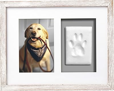 Set of Wall photo frames Pearhead Pet Paw with clay, gift for animal owners, white.. Experience the convenience of online shopping with DIAYTAR NIGERIA's reliable 5-8 day delivery service.