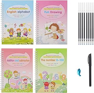 Reusable magic notebook for children, Taita exercise notebook for 3 to 5 years old, children's calligraphy kit, alphabet, figures, math and hand drawing book.. DIAYTAR NIGERIA: Where shopping meets satisfaction with affordable prices and delivery within 8 days.